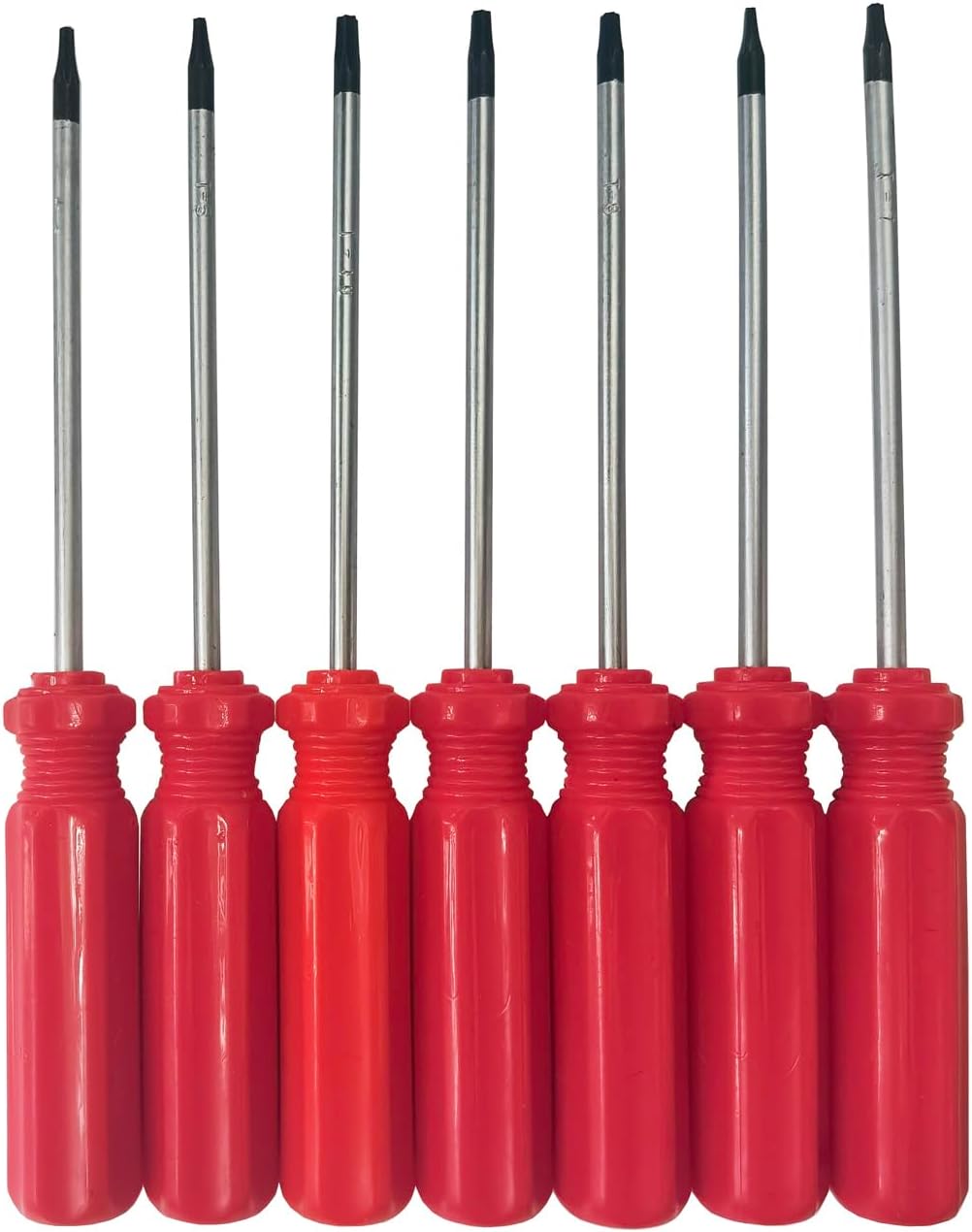 7 in 1 Kleiner Torx Schraubendreher Set mit T4 T5 T6 T7 T8 T9 T10 Torx Sicherheitsbits, komplettes Star Repair Kit für Apple, Macbook, Mac mini, Xbox one, Xbox360, PS3, PS4, PS5, Computer und Taschenm