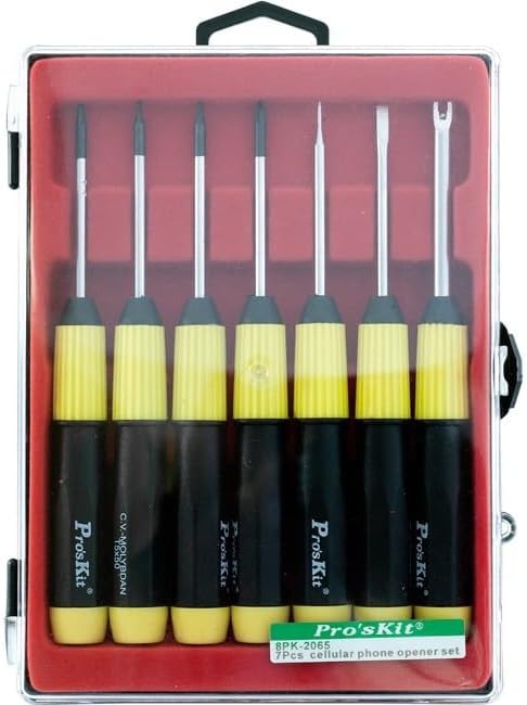 Set mit 7 Schraubendrehern der Marke Pro's Kit - Sice für Handys