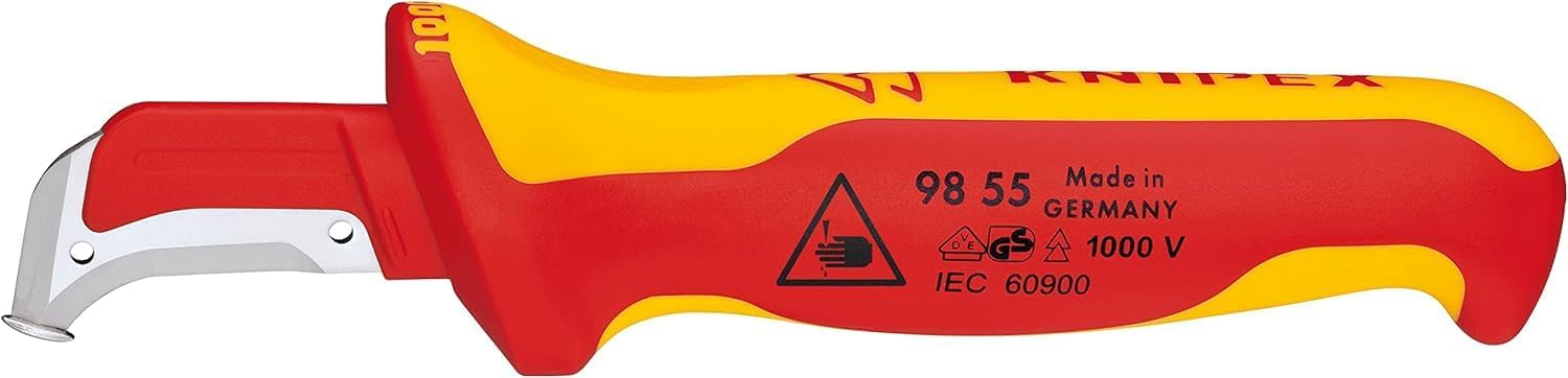 KNIPEX Abmantelungsmesser, VDE-geprüft 180 mm, 98 55 SB