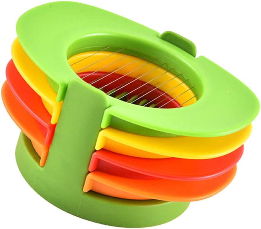 Edelstahl und PP Eierschneider mit Eiertrenner 4-in-1