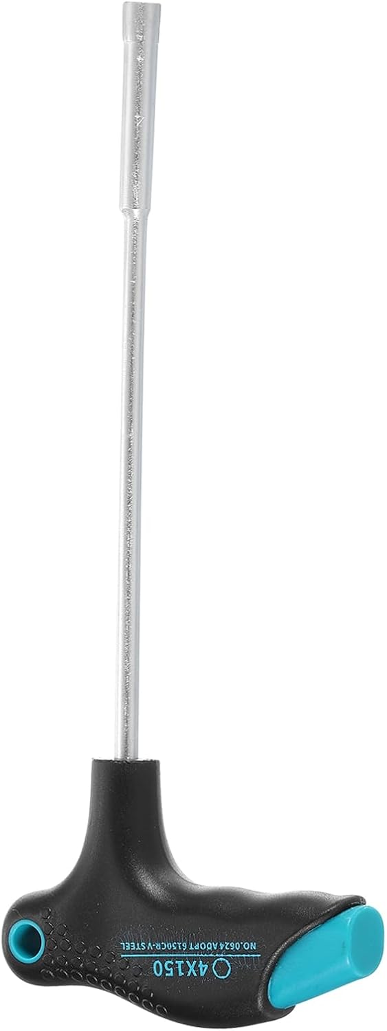 QUARKZMAN T-Griff Metrischer Nuss-Schraubendreher 4mm Durchmesser 150mm