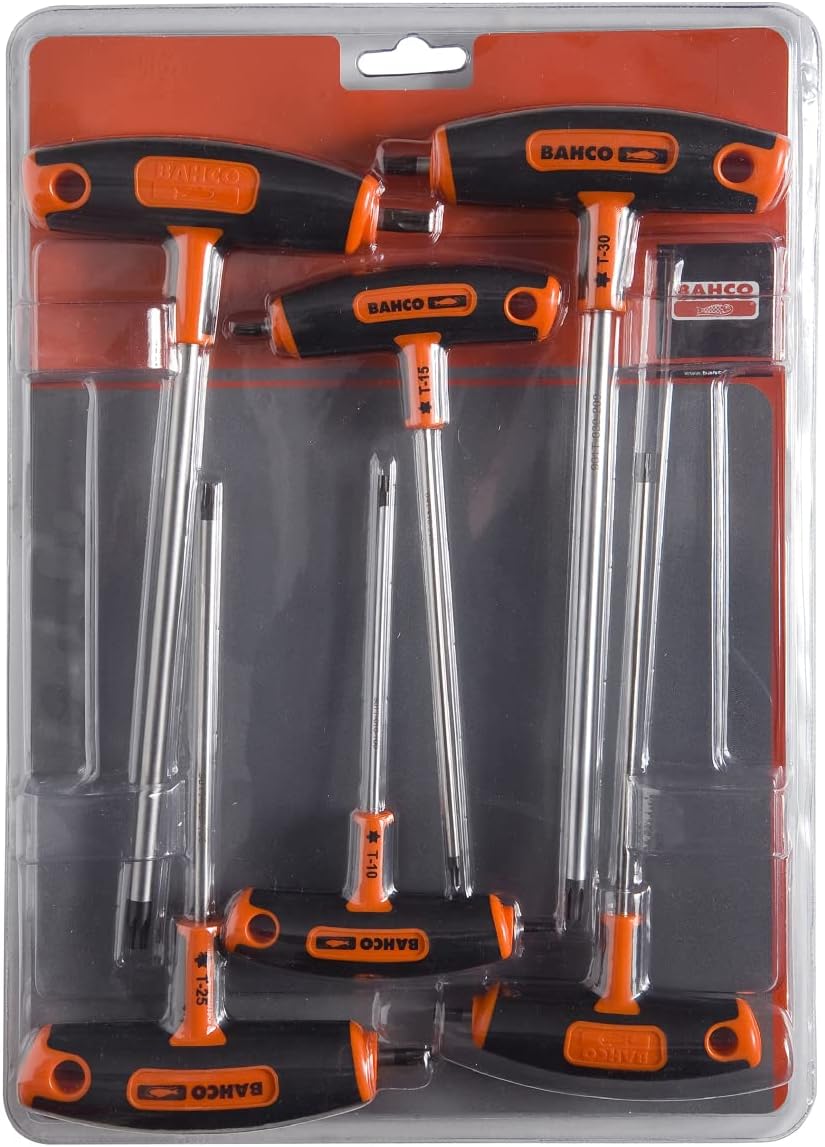 Bahco TORX®-Schlüsselsatz T Lang Stahl 6, T10, T15, T20, T25, T30, T40