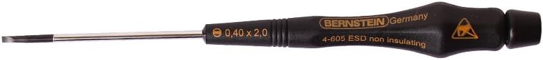 Bernstein Werkzeug Schraubendreher, 40 x 2,0 mm mit ableitfähigem Heft, 4-605