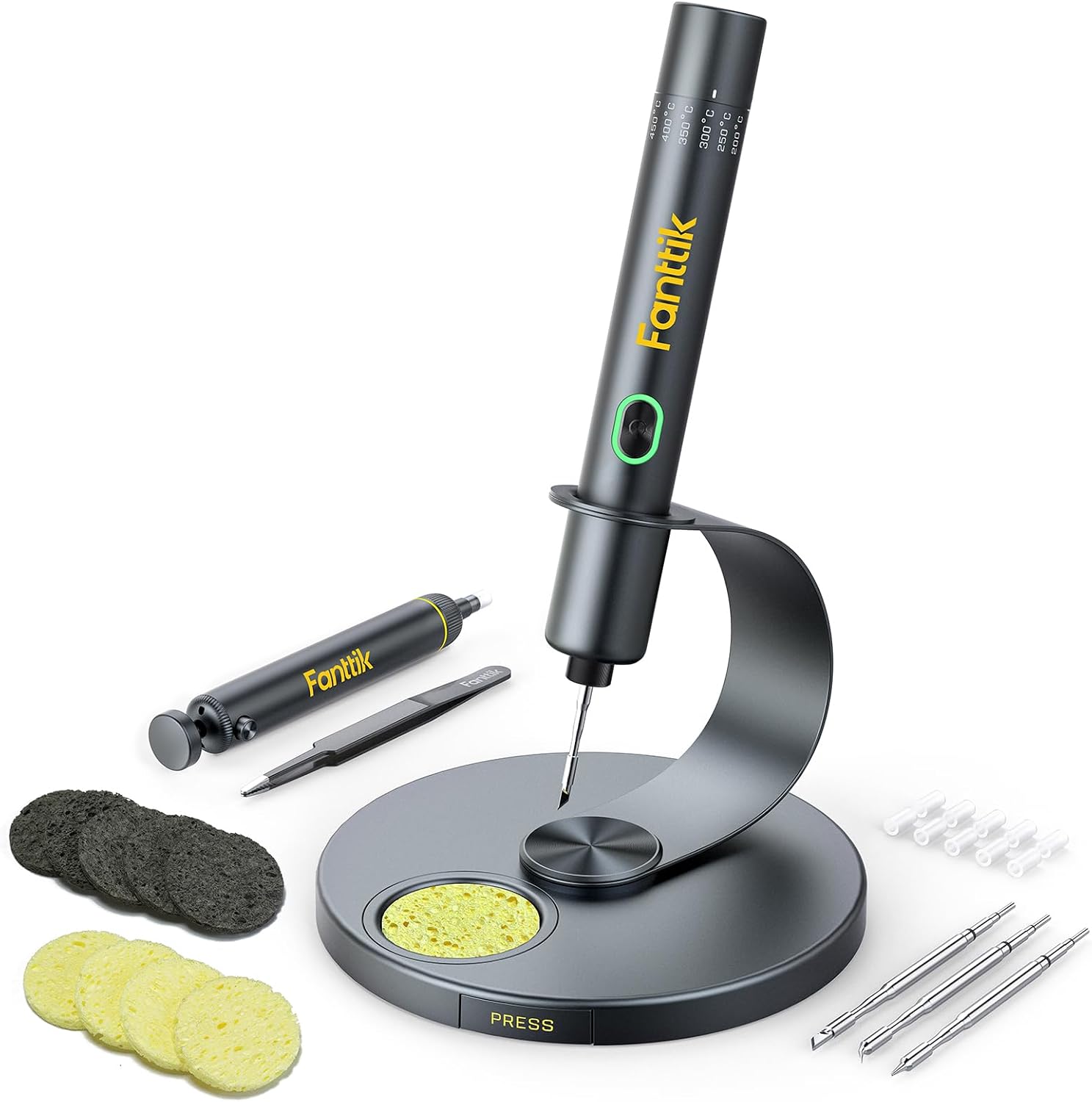 Fanttik T1 Max Präzisions Lötkolben Set, Kabellose und kabelgebundene Set