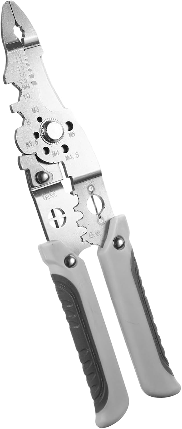 Cabilock Multifunktionaler Abisolierer Und Kabelschneider Aus Edelstahl Robustes Multitool Für Elektriker Schnelles Abisolieren Und Schneiden Von Drähten Und Kabeln Vielseitig Einsetzbar Fü
