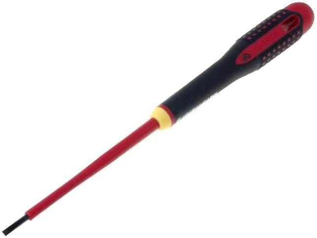 BE-8220S Schraubendreher isoliert flach 3,0x0,5mm L.KLIn: 100mm BAHCO