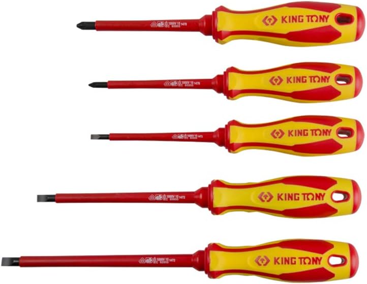 KING TONY 30605MR VDE Isolierter Schraubendreher-Set, 5-teilig