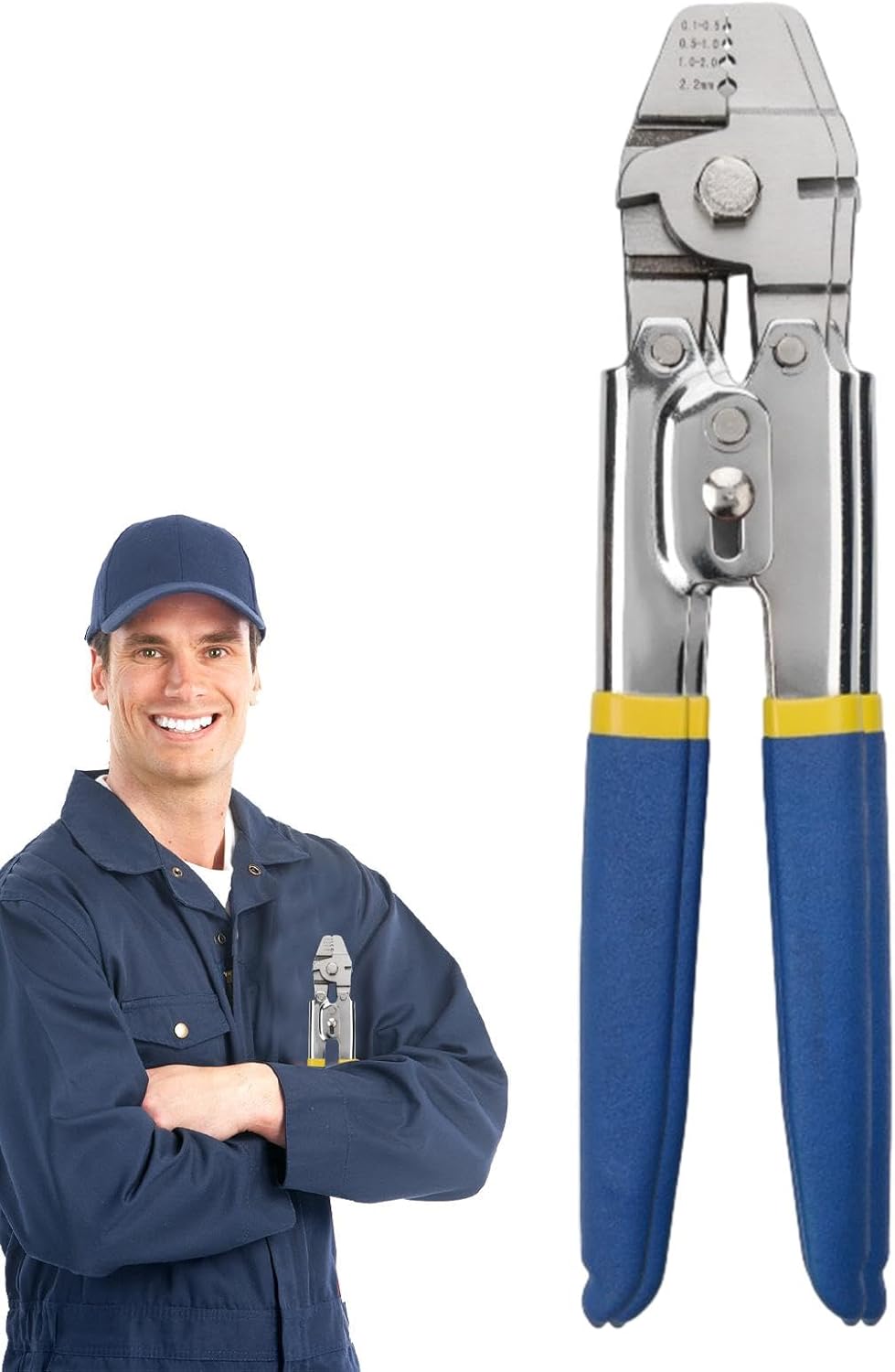 Draht-Crimpzange Rutschfeste ergonomische Abisolier- und Schneidzange
