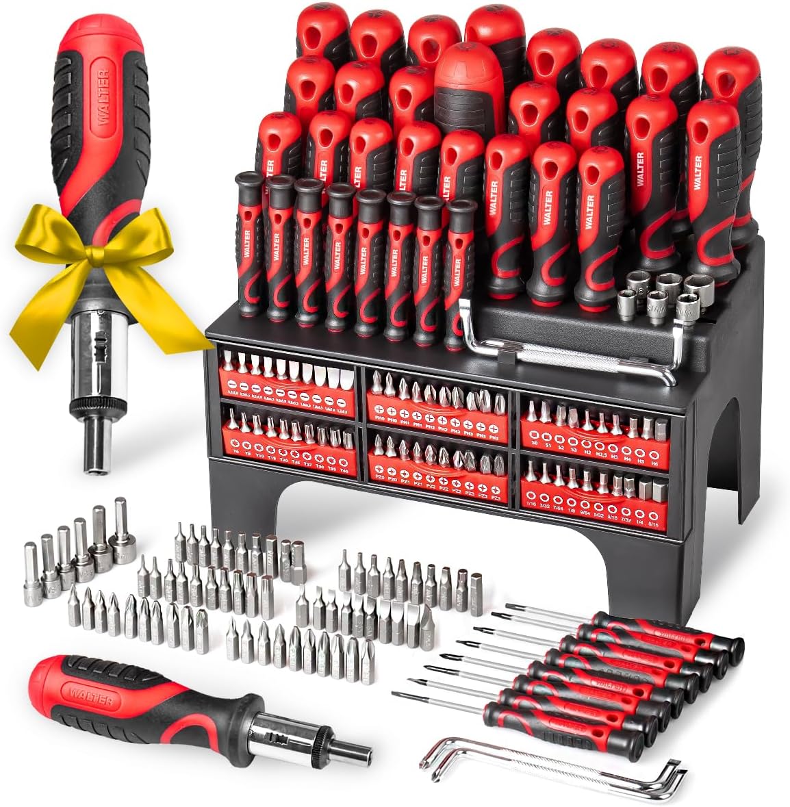 WALTER Schraubendreher Set, extra lang, 6-tlg., 325mm