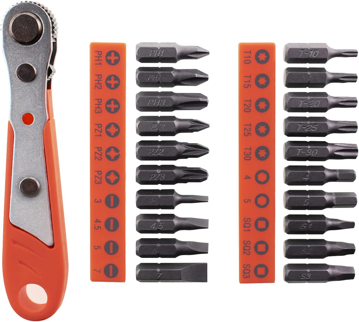 Machoman Spiral-Ratschenschraubendreher Push Pull, 1/4 Bithalter
