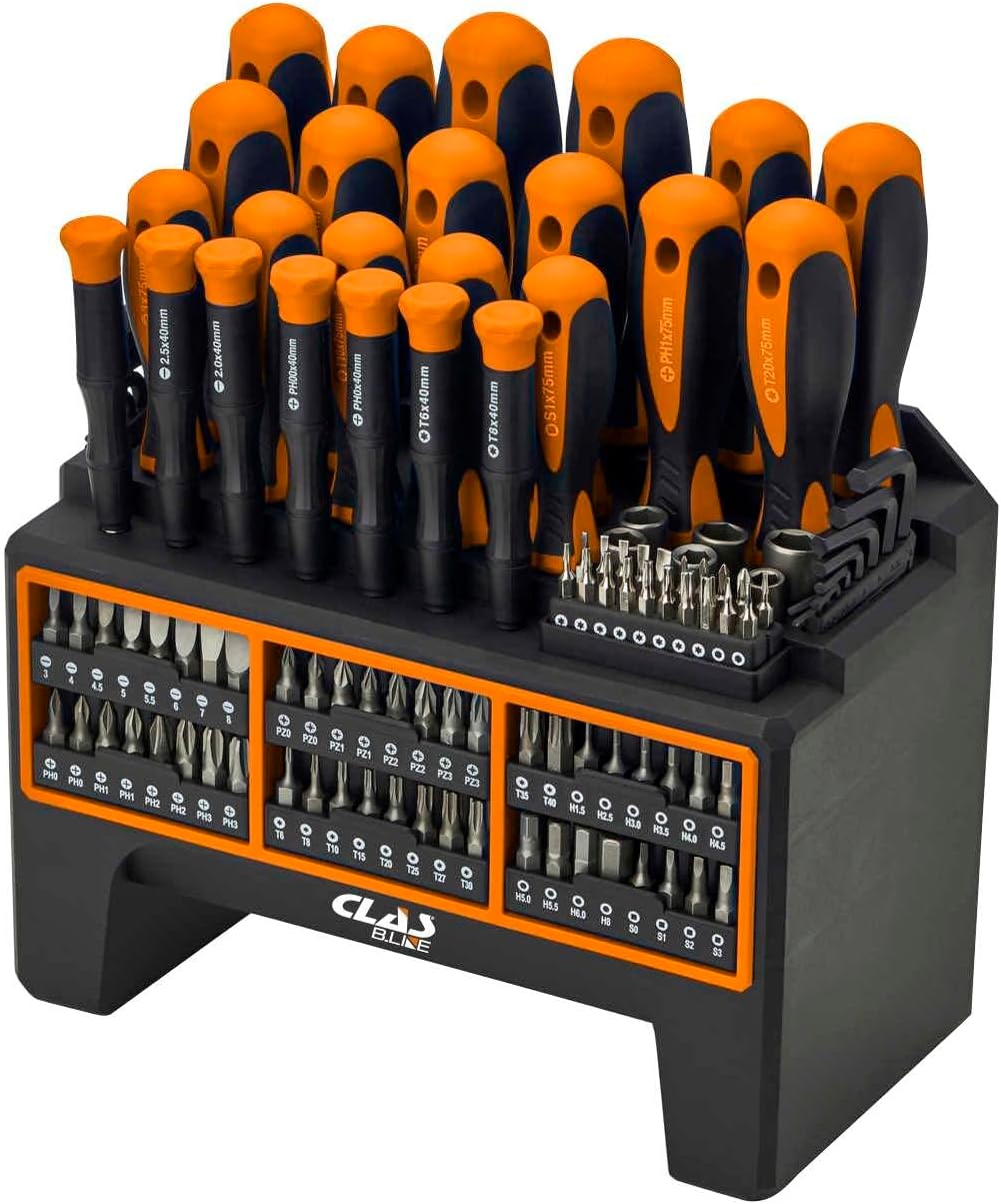 Schraubendreher-Set + Bits (114-teilig) Schraubendreher-Set + Bits (114 Stück) - OS 1030BL - CLAS Equipements