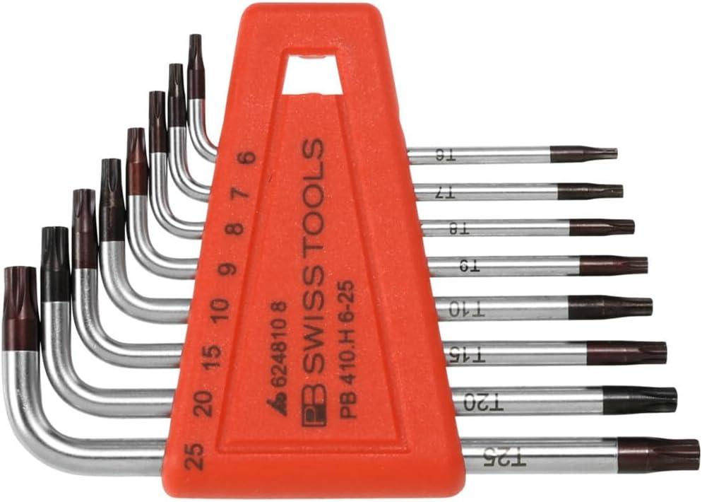 PB Swiss Tools Winkelschraubendreher-Satz, für Torx, verchromt, 8-teilig