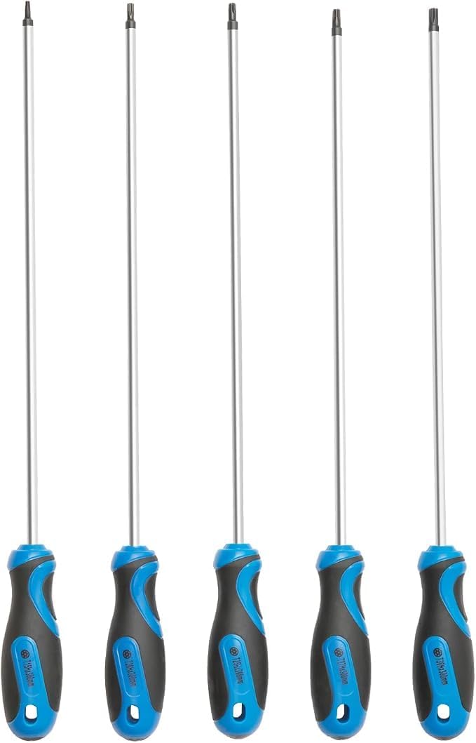 ROTATION 5-teilig Torx Schraubendreher Set, S2 extra lang, T15-T30