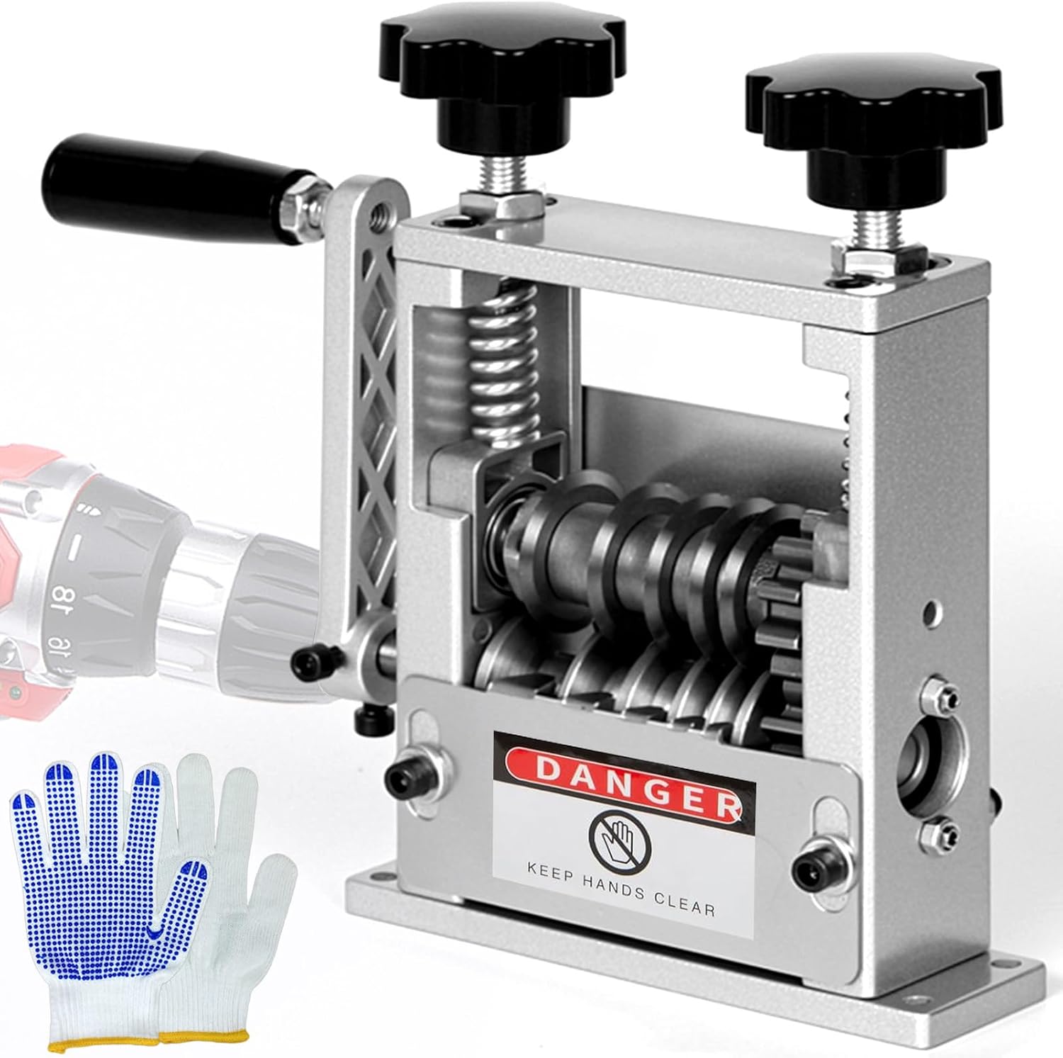 6 Löcher Kabelschälmaschine - Manuelle Kabelabisoliermaschine, Automatisches Abisolierwerkzeug für 3-17 mm, Manuelles und Elektrisches 2-Modi-Kabelabisolierer, der 5 Drähte Gleichzeitig Abisoliert