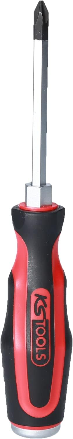 KS Tools 151.1104 ERGOTORQUEmax Schlagkappen-Schraubendreher, PH2, 185mm lang
