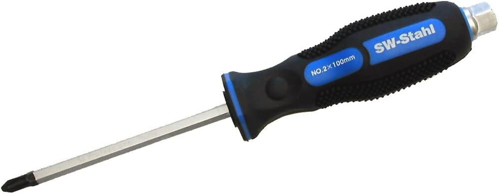 SW-Stahl 31904SB Schraubendreher Kreuzschlitz PH2 x 100 mm - S2 Stahl