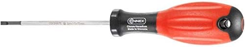 Connex COX310075 Elektriker-Schraubendreher, Silber/Schwarz/Rot, 2,5 x 75 mm