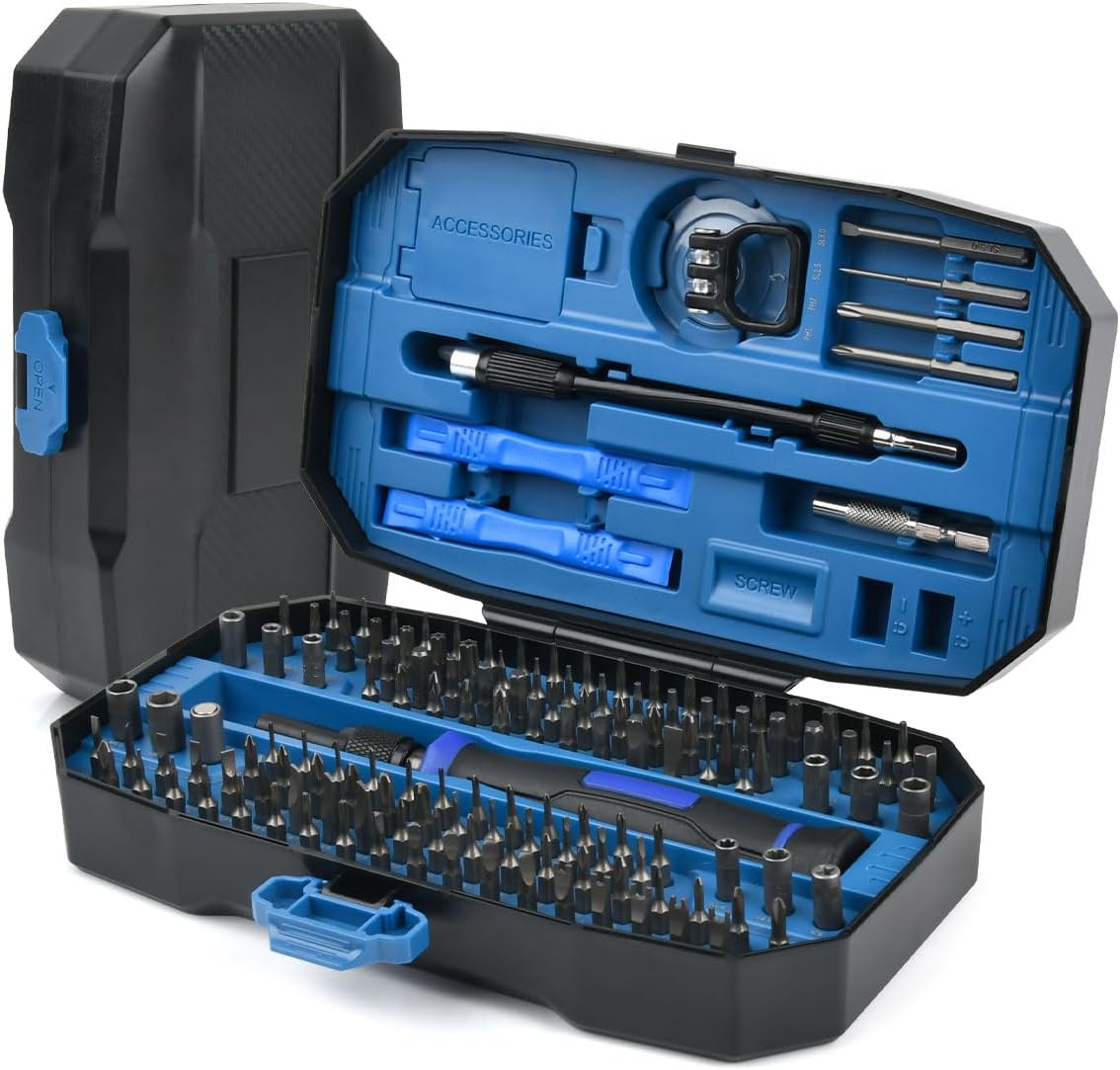 152 in 1 Feinmechaniker Schraubendreher Set, Feinmechaniker Werkzeug Set, Handy Reparatur Werkzeug Sets für Macbook, Laptop, PC,RC, PS5, Switch,Xbox, iphone