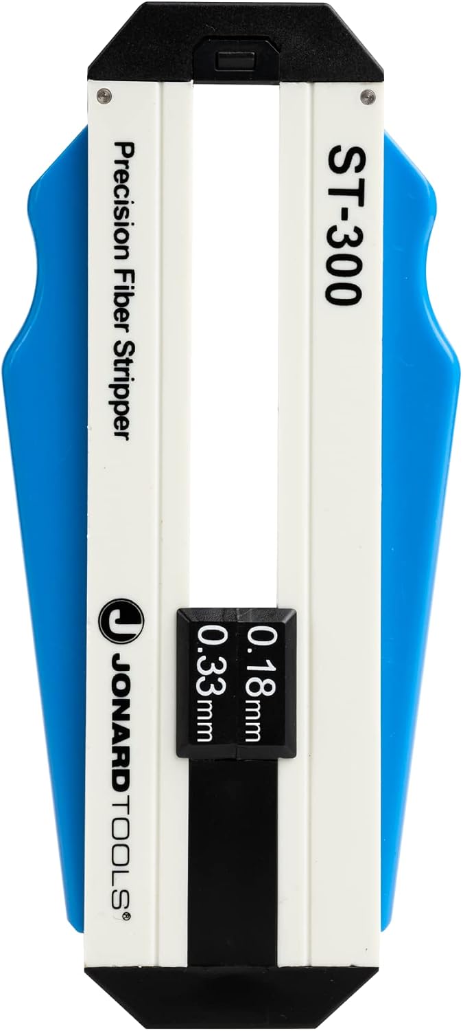 Jonard Tools ST-300 Präzisions-Glasfaser-Abisolierzange (180–330 Mikron) - Blau, ABS