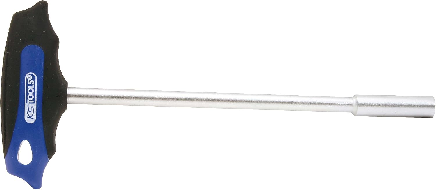 KS Tools 158.5006 CHROMEplus T-Griff-Nuss-Schraubendreher, lang, 6mm