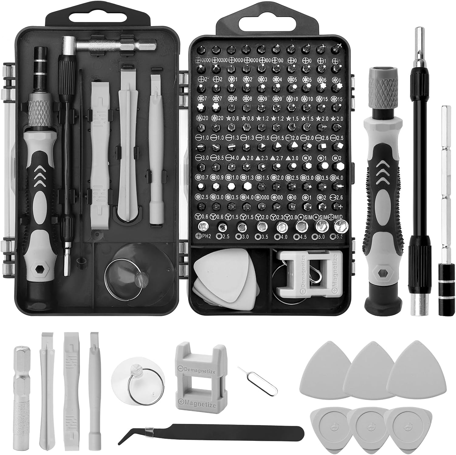 Feinmechaniker Schraubendreher Set Mini Werkzeug 115 in 1 Präzisions Werkzeug Kit mit 98 Bits für PC Computer Laptop PS5 iPhone Tablet Xbox Spielzeug Uhren Kamera