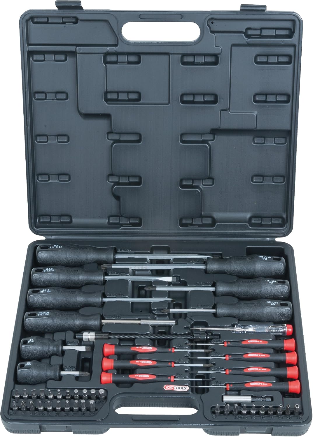 KS Tools 911.2150 ERGOTORQUE Schraubendreher- und Bit-Satz, 50-tlg.