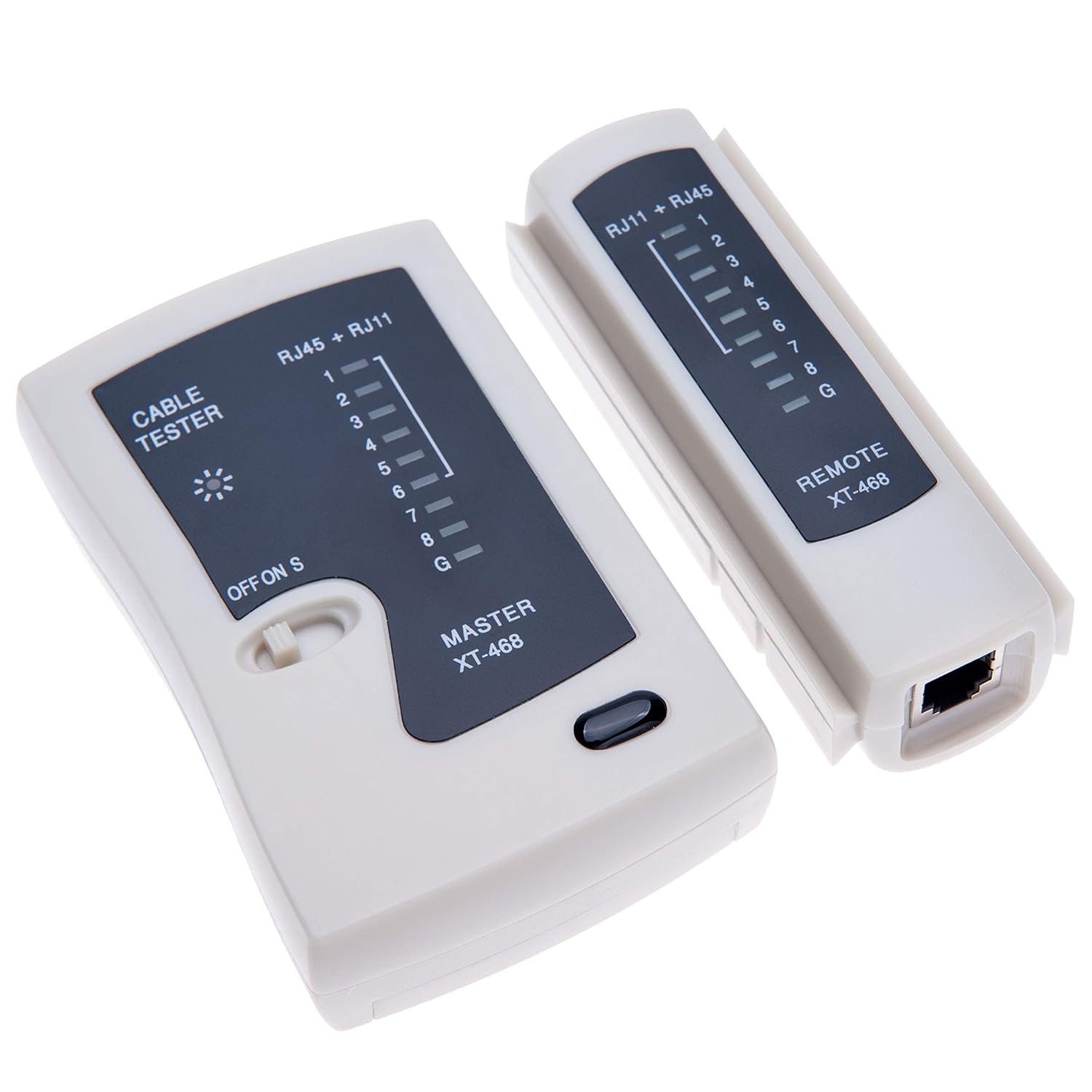 Keple RJ45 RJ11 Ethernet-Kabel-Tester für Netzwerkkabel, Internet, LAN, Swich, für ADSL, UTP, STP, FTP, CAT7, CAT6e, CAT6, CAT5, CAT5e, multifunktionales Fern-Testwerkzeug