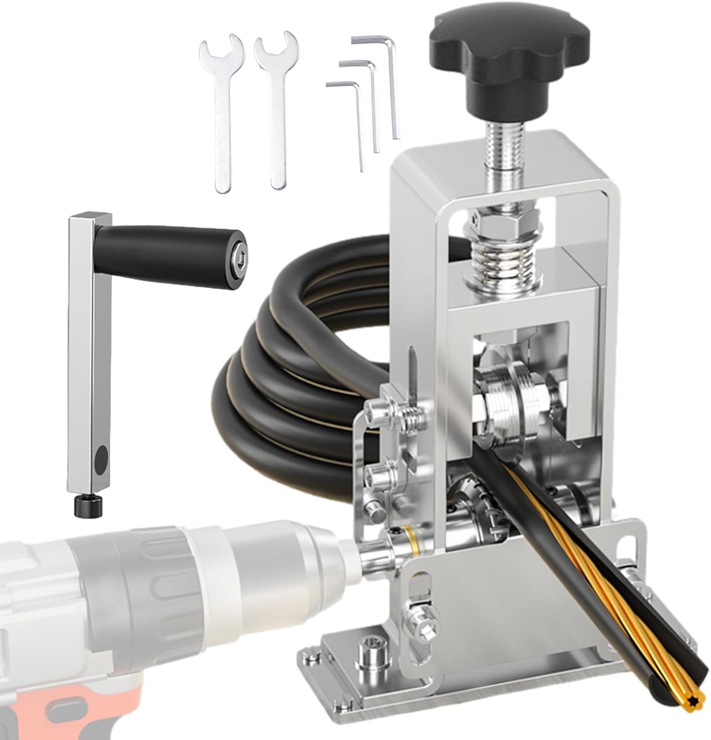 Bohrleistung und manueller Kupferdrahtschäler für 1 mm ~ 21 mm Kabel