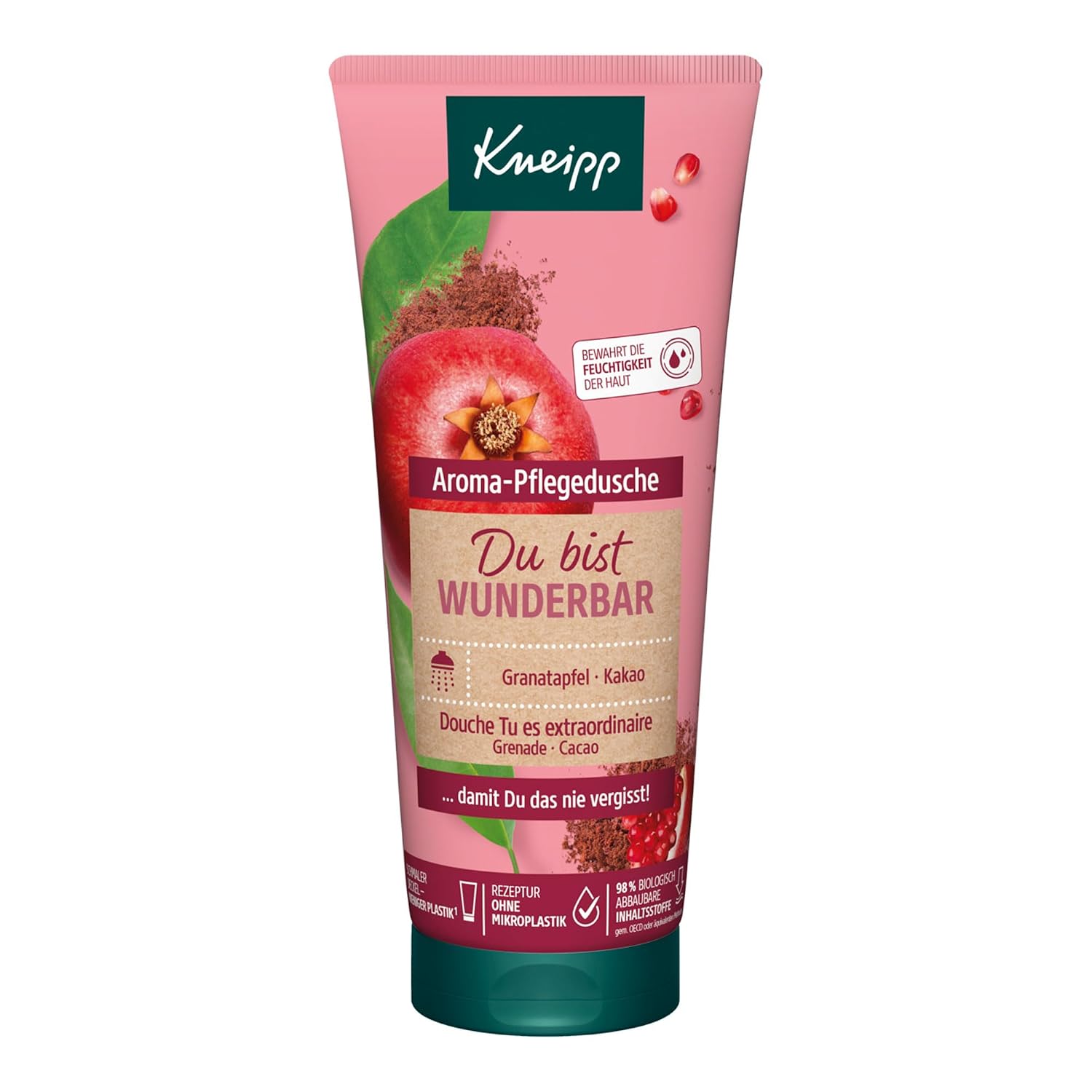 Kneipp Aroma-Pflegedusche Du bist wunderbar - mit wertvollen Extrakten aus Granatapfel und Kakao - Reisegröße - 50ml