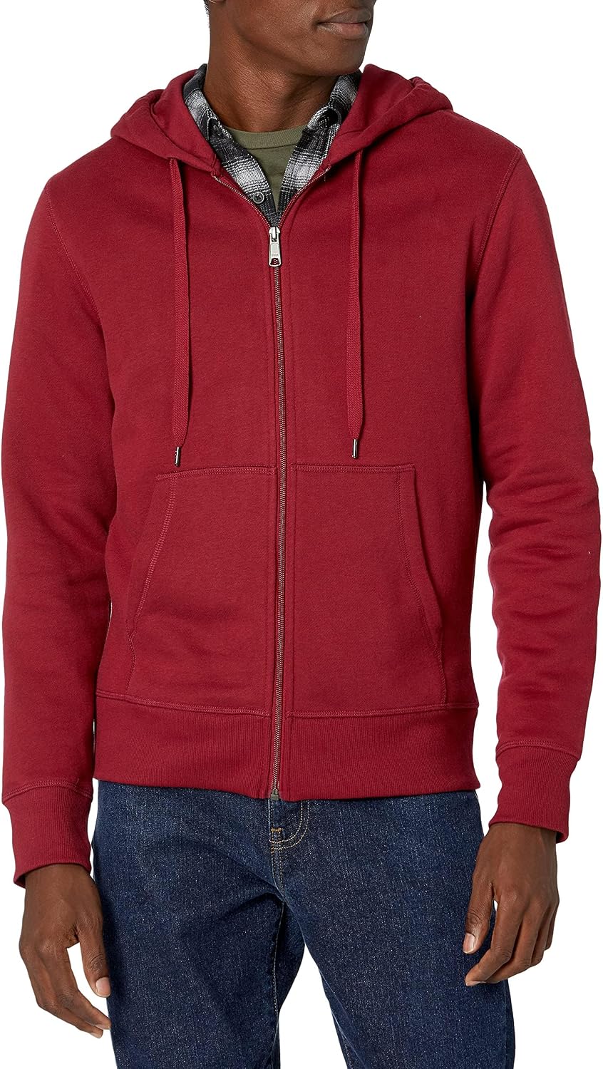 Amazon Essentials Herren Fleece Hoodie Sweatjacke mit Reißverschluss (Erhältlich in Big & Tall)