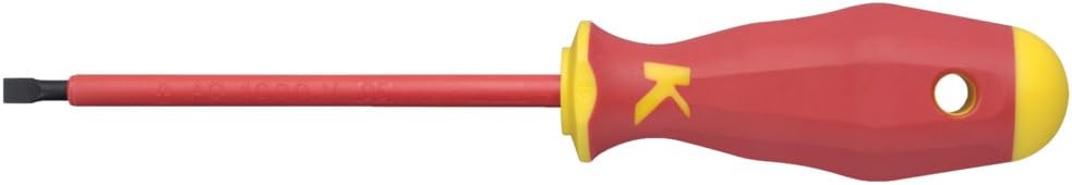 Klauke KL1007525IS Single Standard-Schraubendreher Manuelle Schraubendreher Set – Manuelle Schraubendreher Set & (7,5 cm, 22 g, Rot/Gelb)