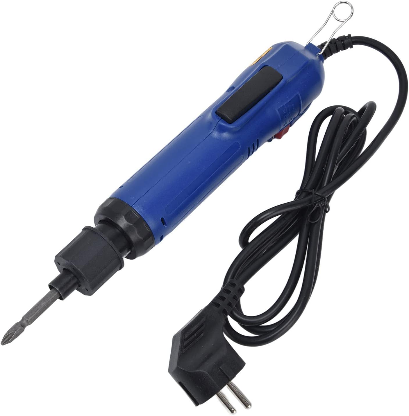 Elektrischer Schraubendreher 900 U/min Sechskant-Schraubendreher, Kabel, Gerader Griff mit Bit, EU-Stecker, 220 V