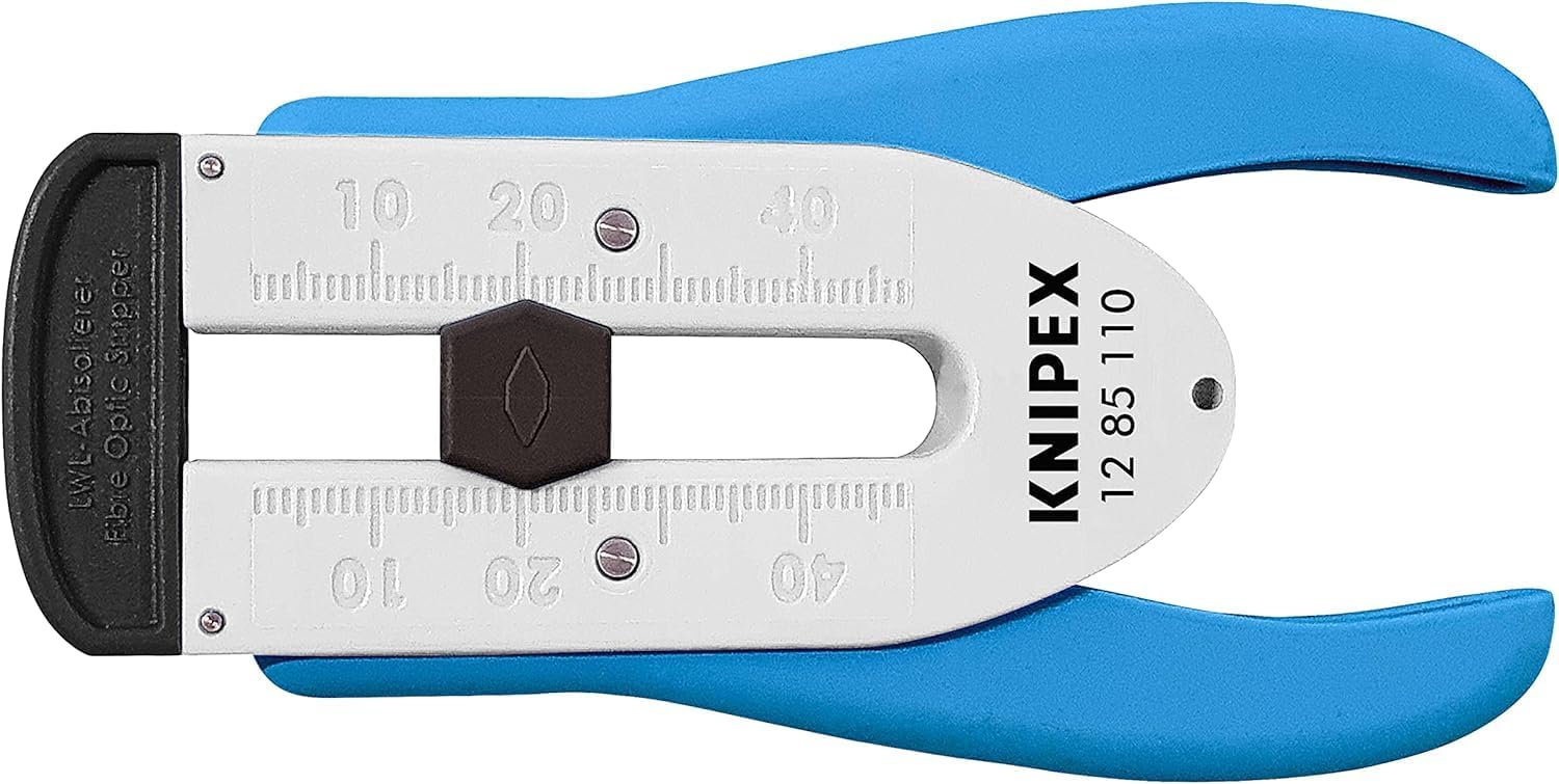 KNIPEX Abisolierwerkzeug für Glasfaserkabel, 12 85 110 SB