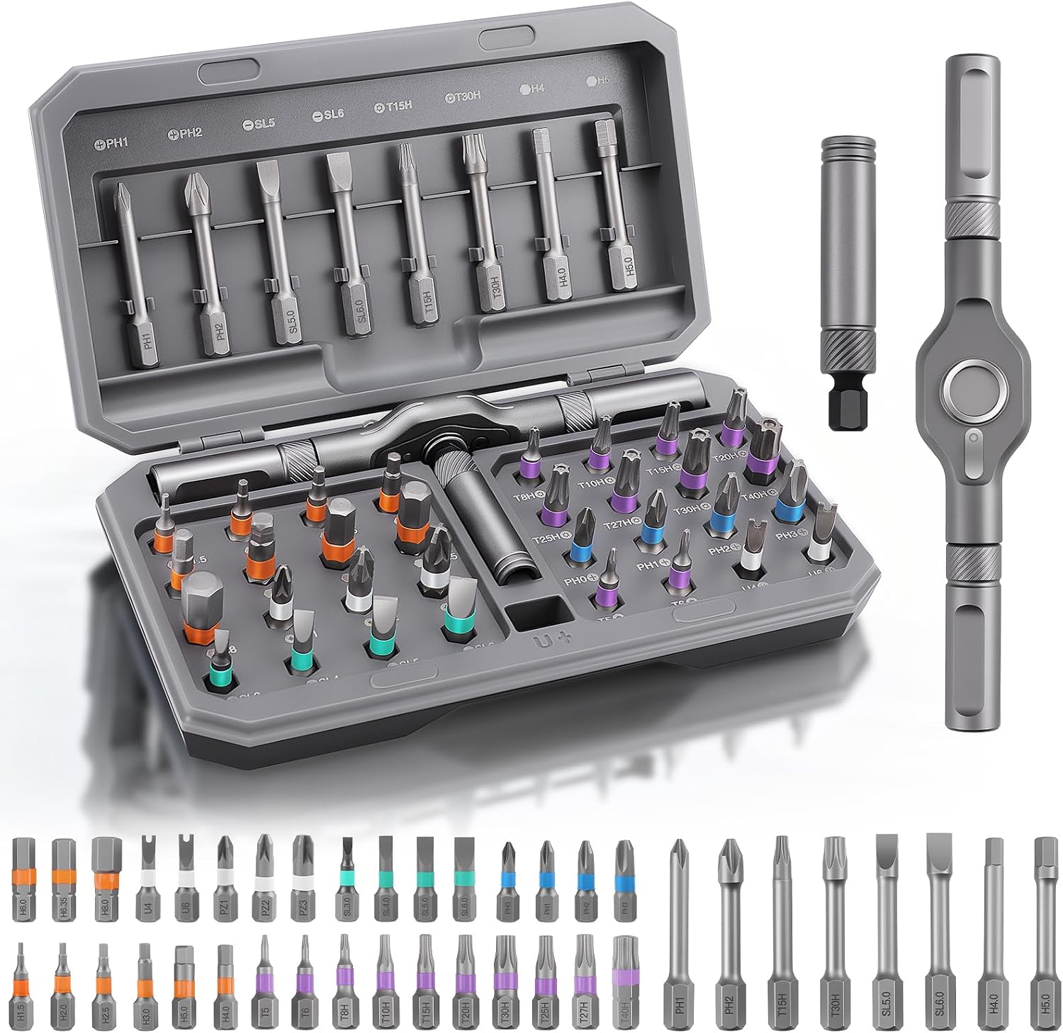 42 IN 1 Magnetischer Schraubendreher Set, DIY Ratschenschraubendreher