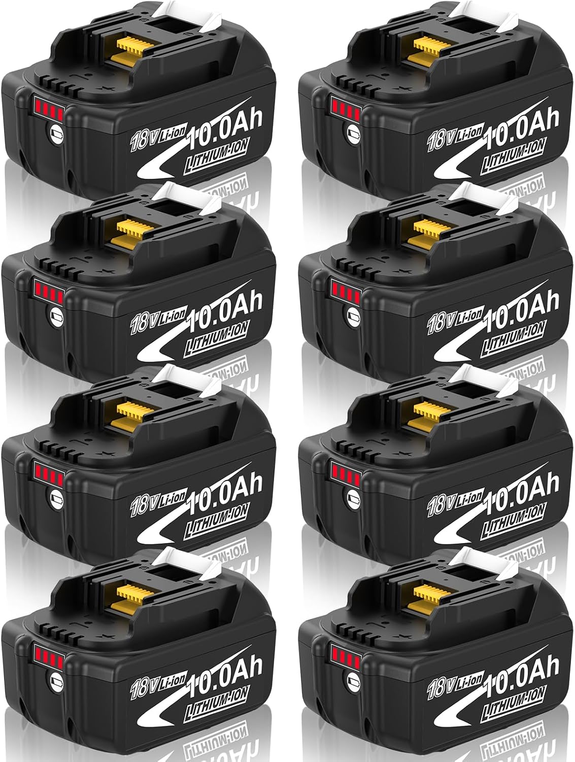 8 Stück Ersatzakku für Makita Akku 18V 10Ah BL1860B BL1850B