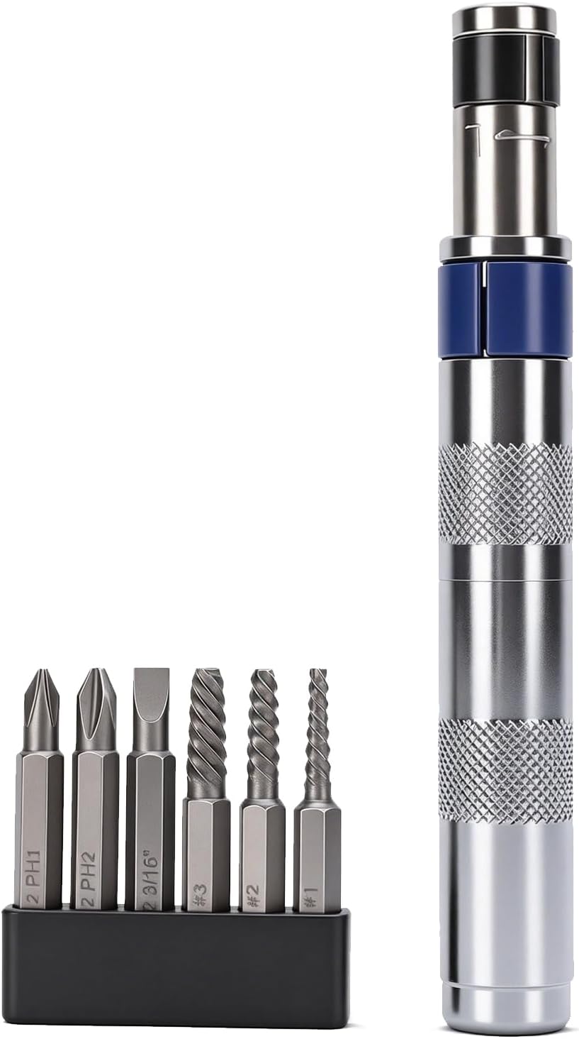6 in 1 Hand Schlagschrauber Bit Set, Schlagschraubendreher