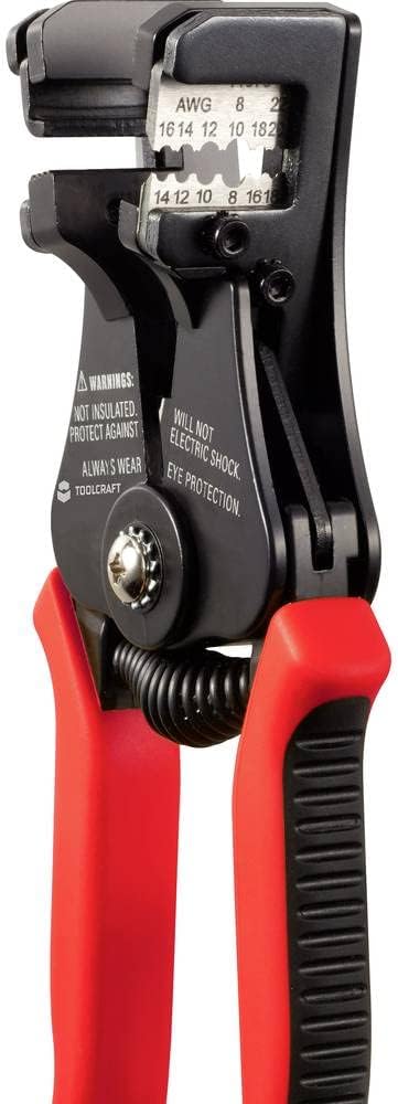TOOLCRAFT Abisolierzange I Crimpen I feine Kabel I galvanisch verzinkt I Stahl I Kabelführung I Leiter I Durchmesser 0.5-6 mm I Elektroinstallation