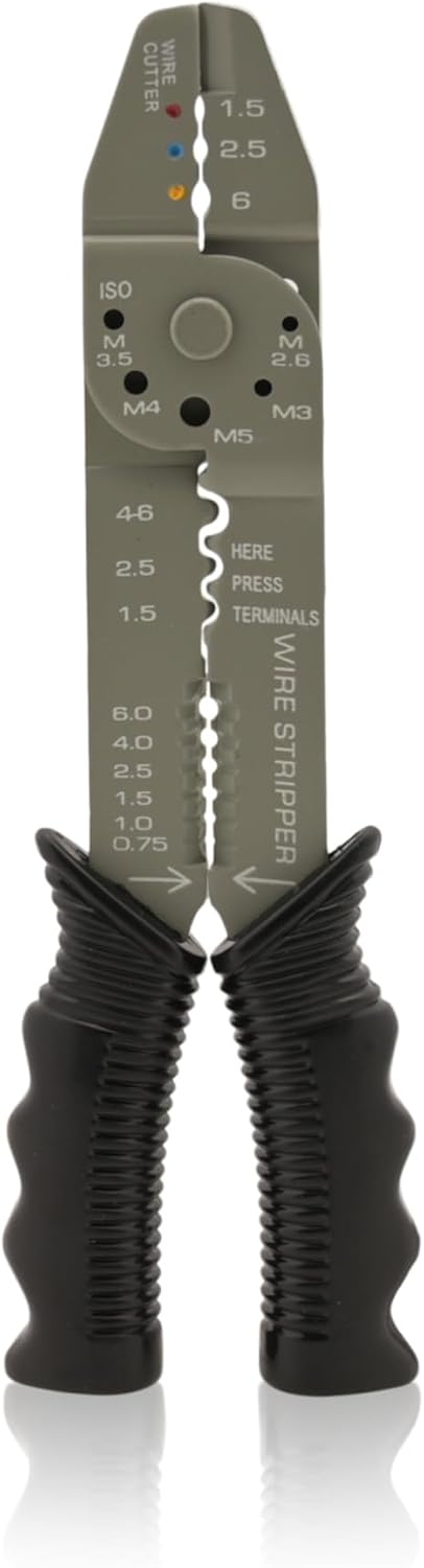 Crimpwerkzeug für Kabelschuhe mit Isolation Presszange für Flachstecker Crimpzange JSWZG105