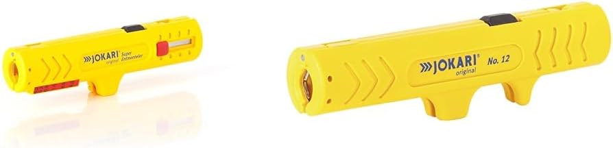 JOKARI T30150 Vielzweckabisoliermesser Nr.15 Kabel-D.8-13mm Litzen-D.0,2-4, 30150 & T30120 Universal Entmanteler Nr. 12, 30120
