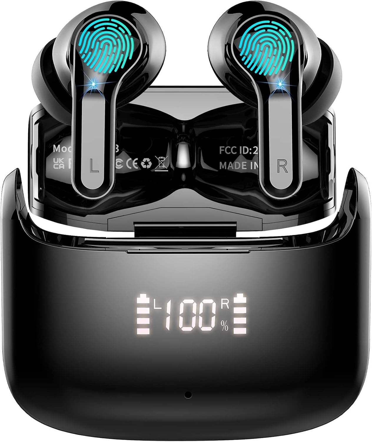 2026 Bluetooth Kopfhörer in Ear, 6D-Stereo Kopfhörer Kabellos Bluetooth 5.4