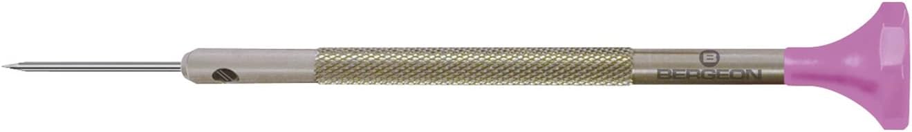 BERGEON Schraubendreher, 1,60 mm, hergestellt in der Schweiz, Edelstahl, Flachkopf, 5 cm (Höhe) x 12 cm (Länge) x 6 cm (Breite), 0,05 g, Uhren-Reparatur, Elektronikarbeit, allgemeine