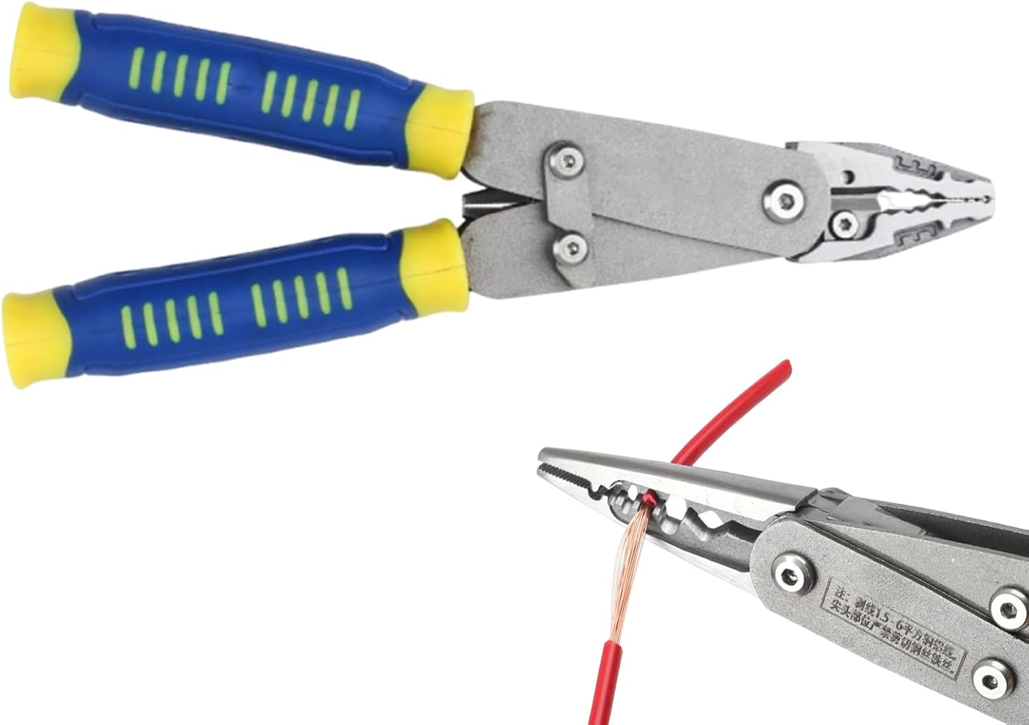 Abisolier- und Crimpzange für Kabel und Drähte Robuster Abisolierer Und