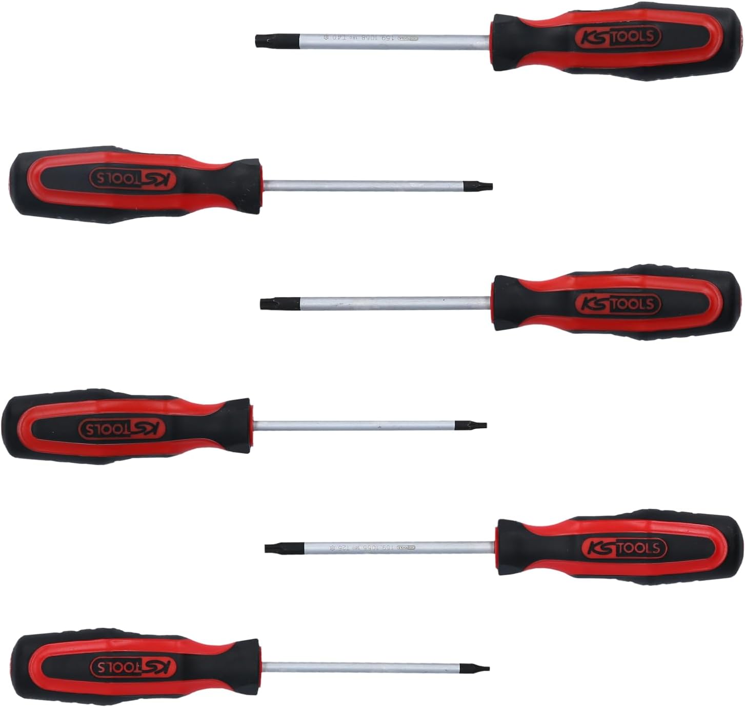 KS Tools 159.0040 ERGOTORQUEplus Schraubendreher-Satz, 6-tlg., TX mit Bohrung