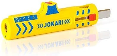 JOKARI® Original Secura Super Stripper No.15 zum Abisolieren von Kabeln in Innensteckdosen NYM-J 3 x 1,5² bis 5 x 2,5 mm², Litzen 0,2 bis 4 mm², Art.-Nr. 30155 (5 Stück)