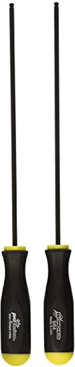 Bondhus 10708 9/64 Zoll Kugelkopf-Schraubendreher mit ProGuard-Finish, 17,5 cm, 2 Stück