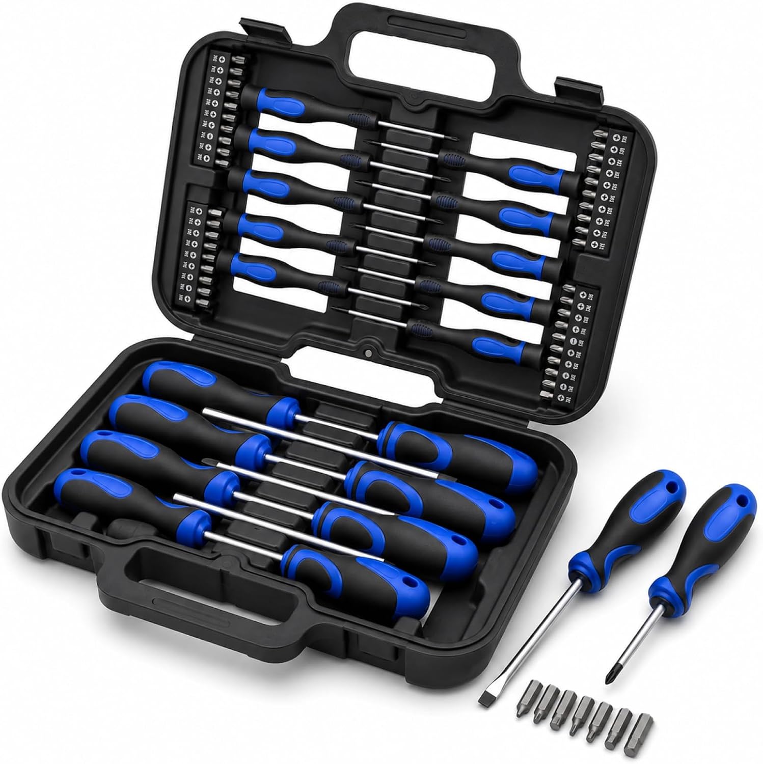 Bituxx 58 tlg Schraubendreher und Bit Set