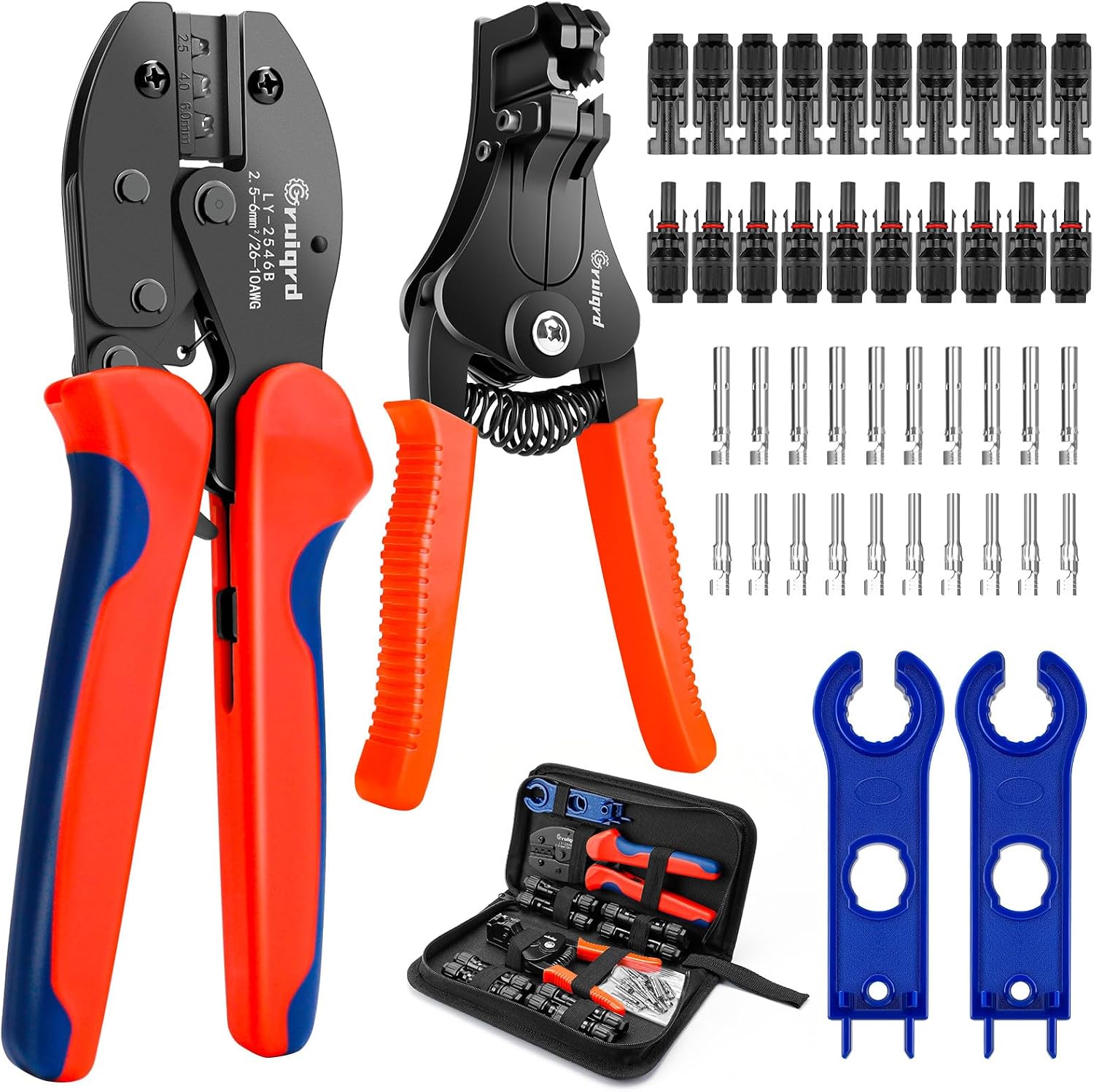 Solar Abisolierzange Crimpzange Set für 2.5/4/6mm² PV Kabel