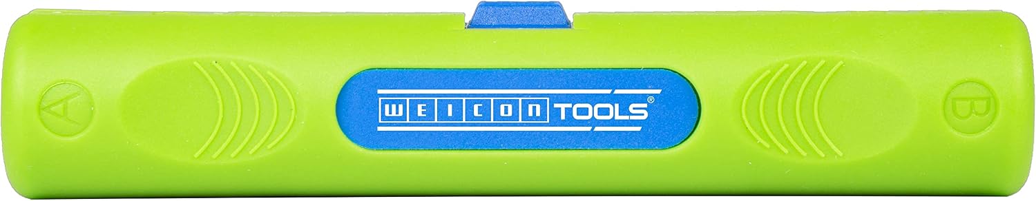 WEICON TOOLS Coax-Stripper No. 2 Green Line, nachhaltige Rohstoffe, Abisolieren von 4,8-7,5 mm Koaxialkabeln