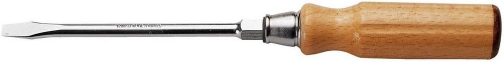 FACOM Schraubendreher Holzgriff, sechskant, für Schlitzschrauben 0,8x4 mm, 100 mm, 1 Stück, ATHH.4X90