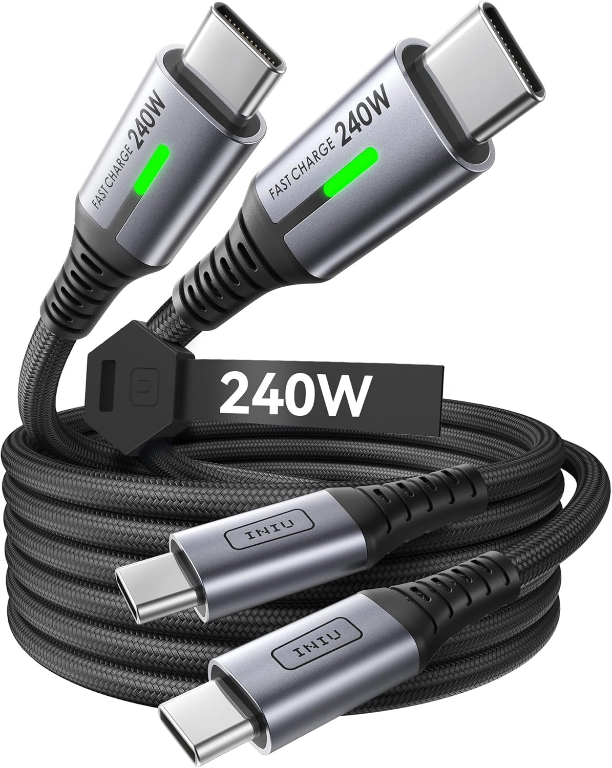 INIU 240W USB C Kabel, [2Stück 2m] PD Schnellladekabel USB C auf USBC Kabel